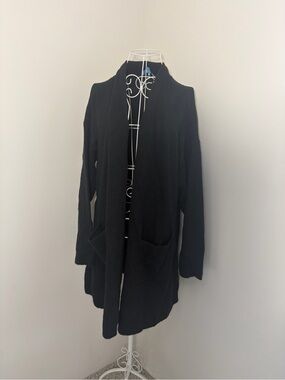 CeCe Black Open-Front Cardigan - So Soft and Cozy!